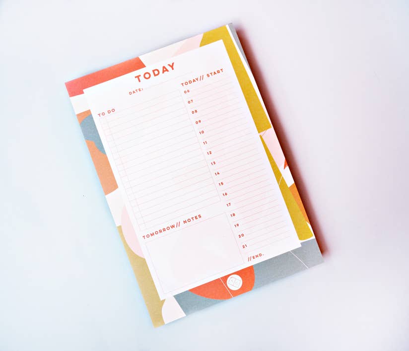 Notepad Planner | Olive + Gray