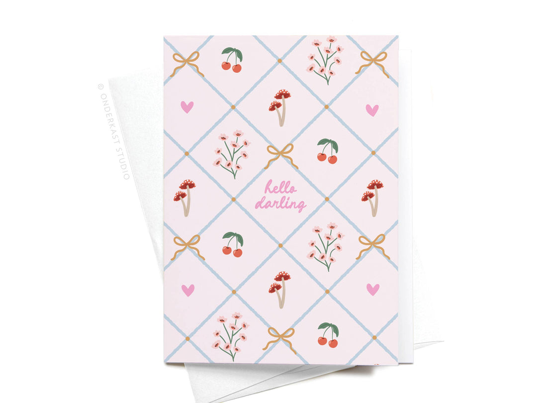 Boxed Blank Cards "Hello Darling"