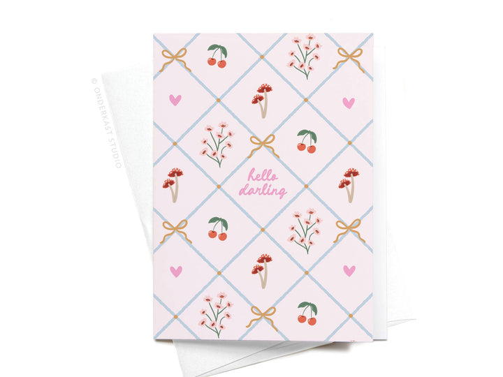 Boxed Blank Cards "Hello Darling"