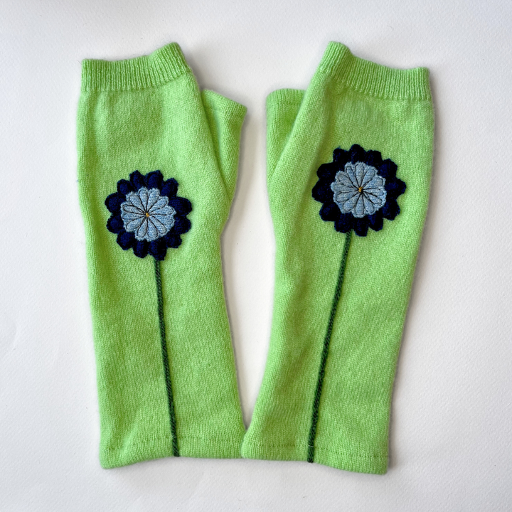 Fingerless Cashmere Gloves "Aster"