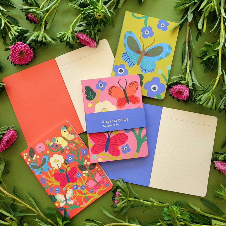 Mini Notebook Trio | Butterfly Garden