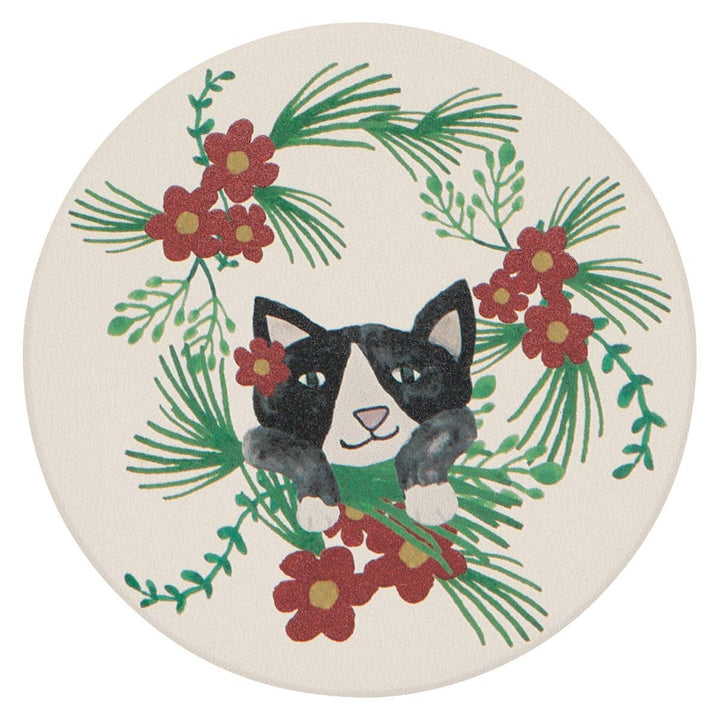 Coaster Set | Christmas Cats