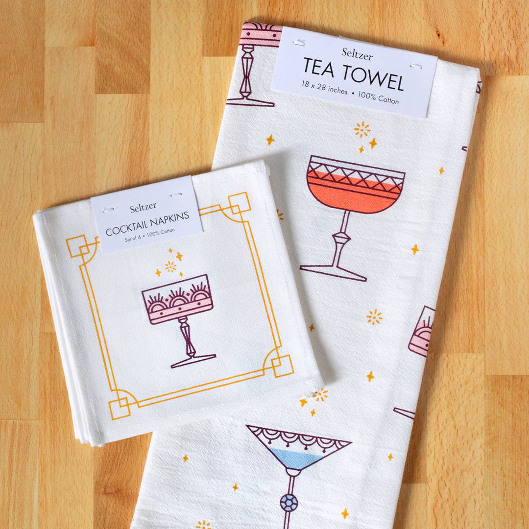 Cocktail Napkins | Festive Glassware