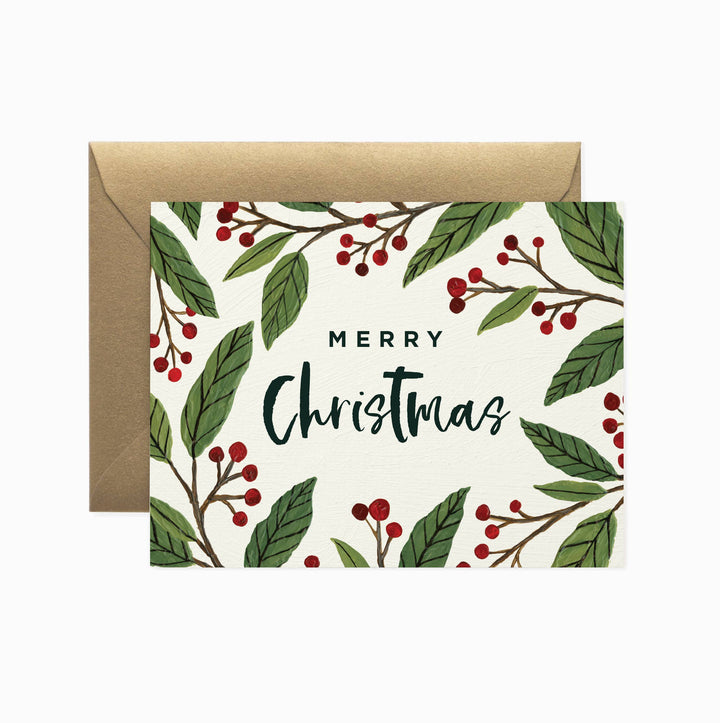 Christmas Card "Winter Berry Merry"