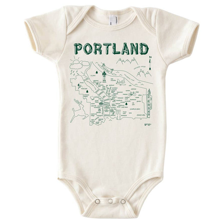 Baby Onesie | Portland Map