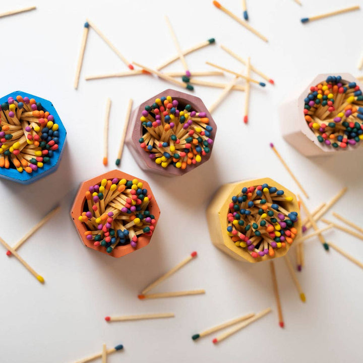 Original Match Holder w/ Rainbow Matches