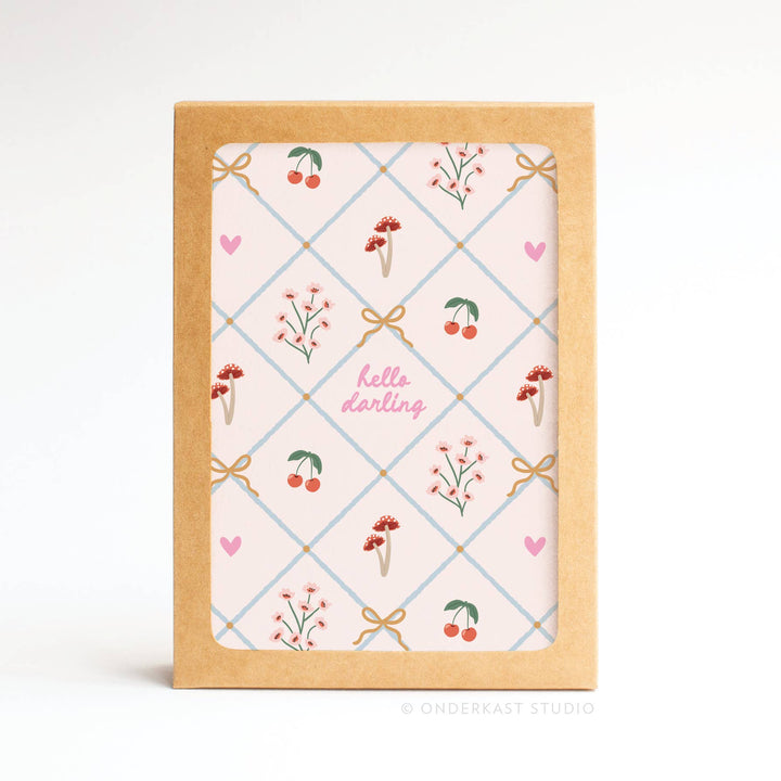 Boxed Blank Cards "Hello Darling"
