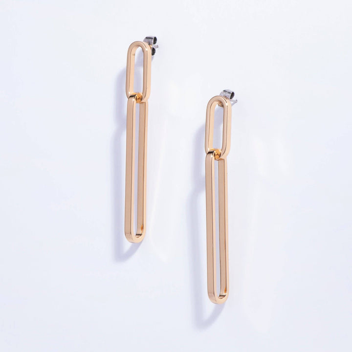 Earrings | 18k Gold-Plated Paperclips