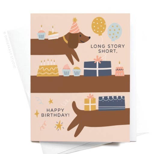 Birthday Card "Dachshund Dog"