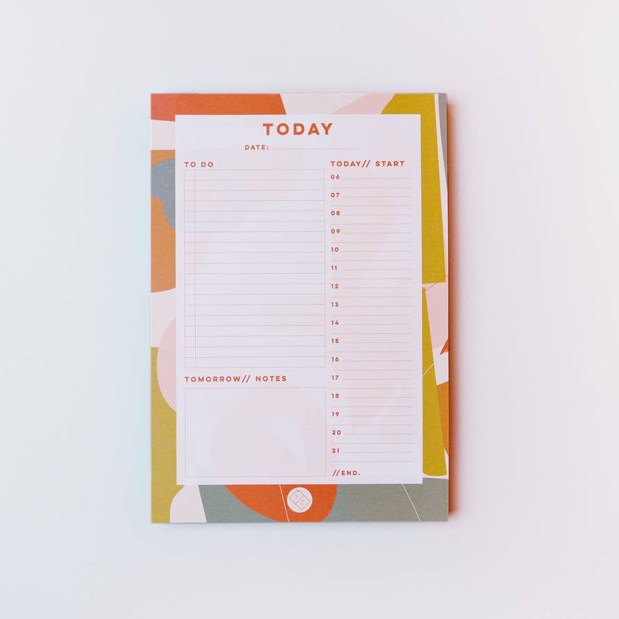 Notepad Planner | Olive + Gray