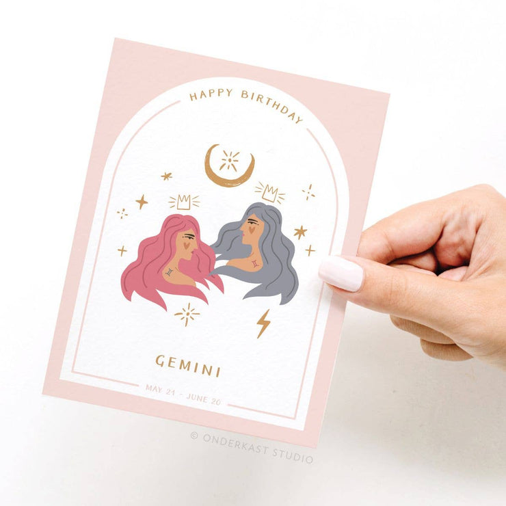 Birthday Card "Zodiac Gemini"