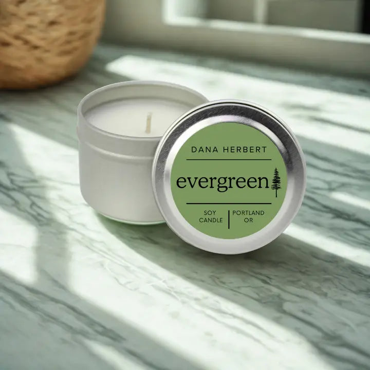 Evergreen Soy Candle Tin | 2oz