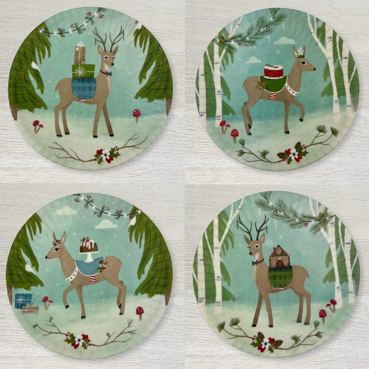 Melamine "Paper" Appetizer Plates | Deer