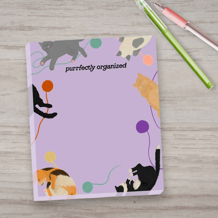 Notepad "Purrfect Cats Lavender"