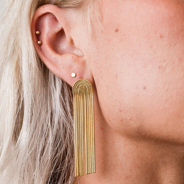 Earrings | 18k Gold Tassel