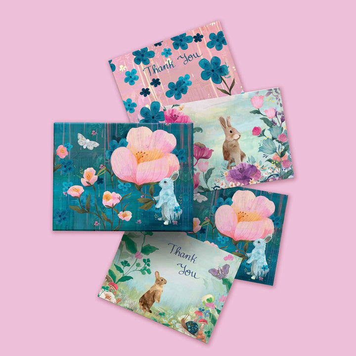 Boxed Notecards | Floral Rabbits