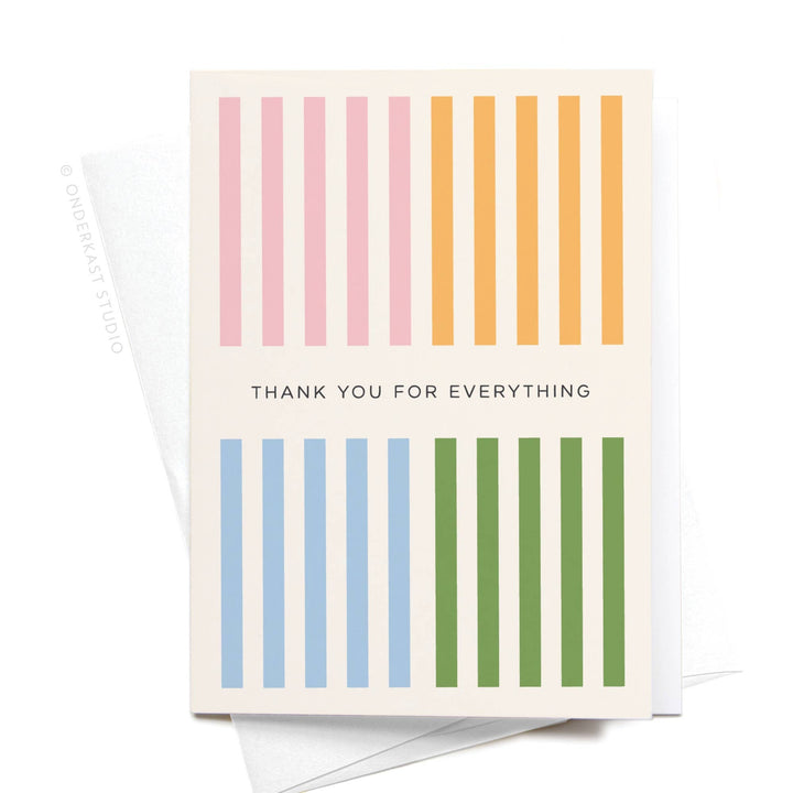 Boxed Thank You Cards "Cabana Stripes"