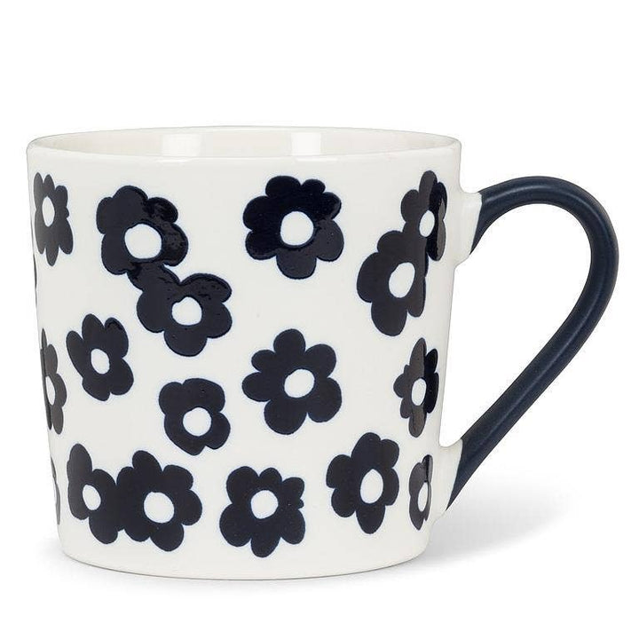 Mug | Navy & White Flowers