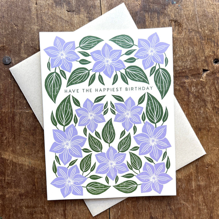 Birthday Card "Lavender Flowers"