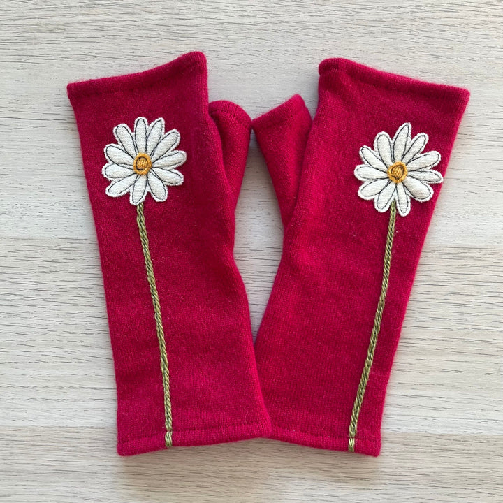 Fingerless Cashmere Gloves "Daisy"