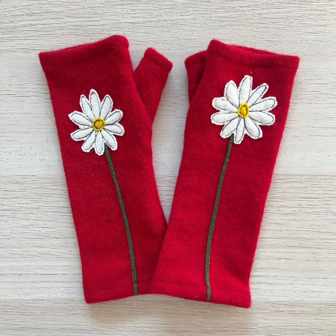 Fingerless Cashmere Gloves "Daisy"