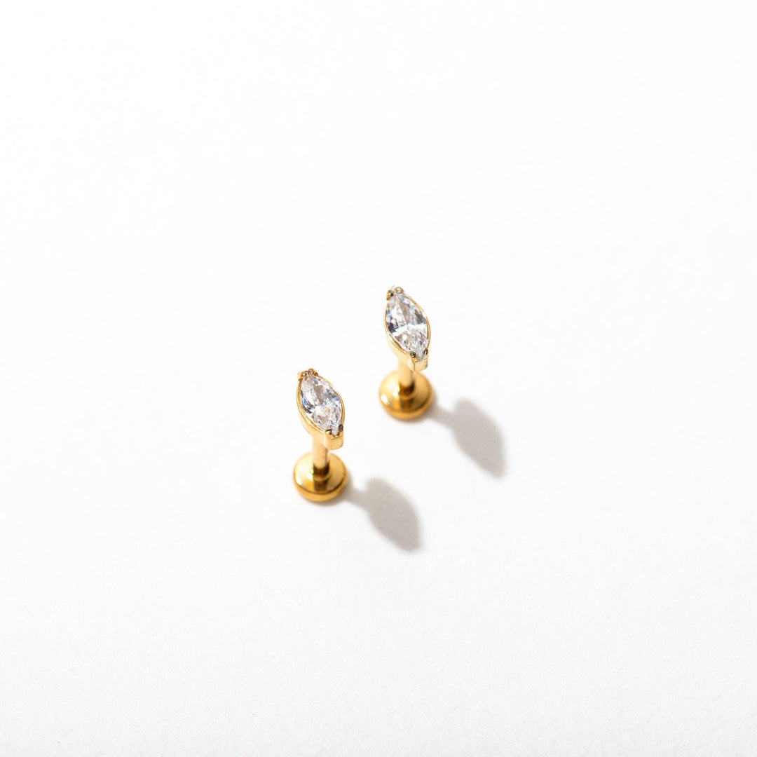 Post Earrings | Flat Backs 14k