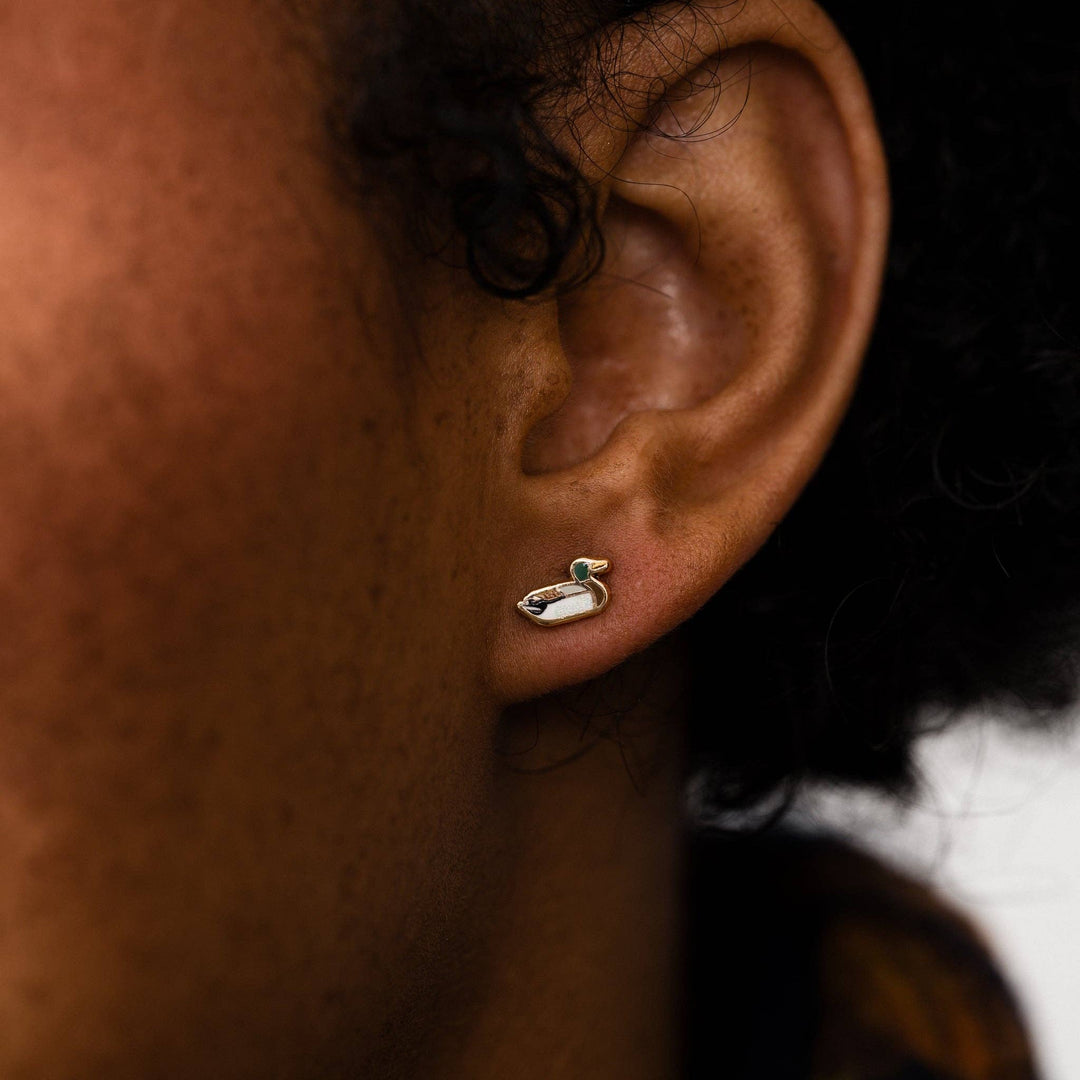 Post Earrings | Ducks