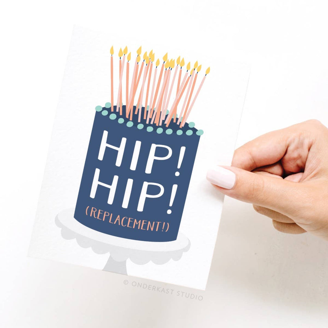 Get Well Card "Hip! Hip! (Replacement)"