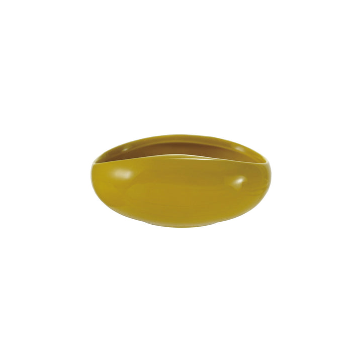 Stoneware Organic Shaped Bowl, Chartreuse (Each One Will Vary)