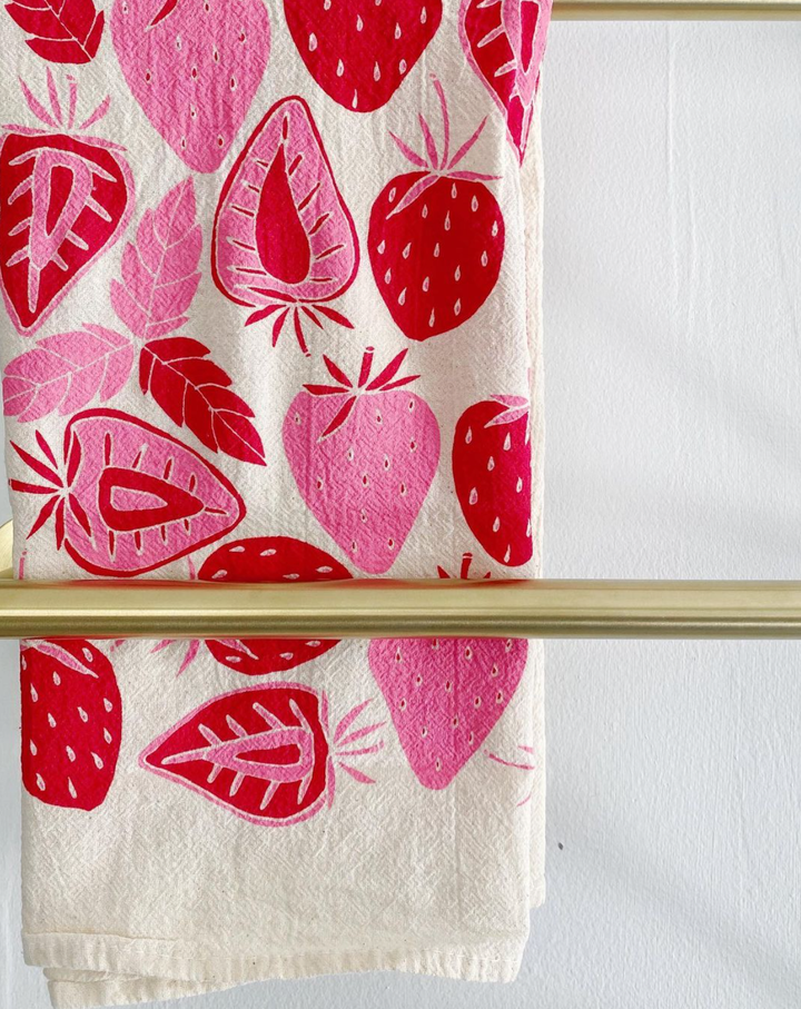Tea Towel | Strawberries