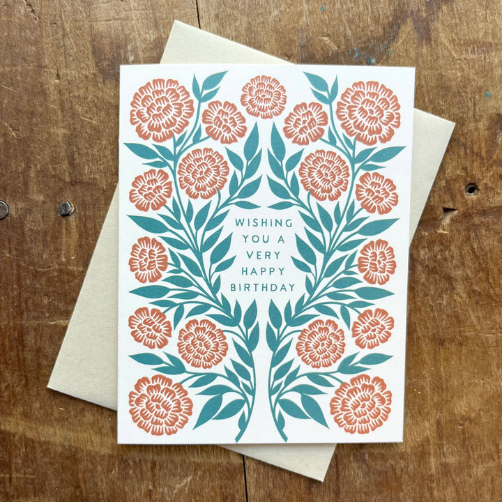 Birthday Card "Marigolds"