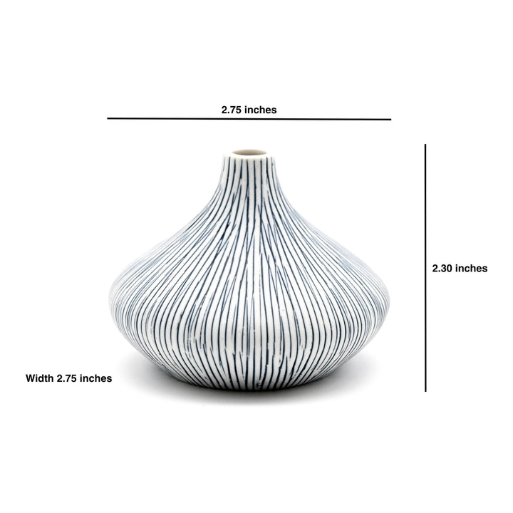 Bud Vase Mini | Indigo Stripe
