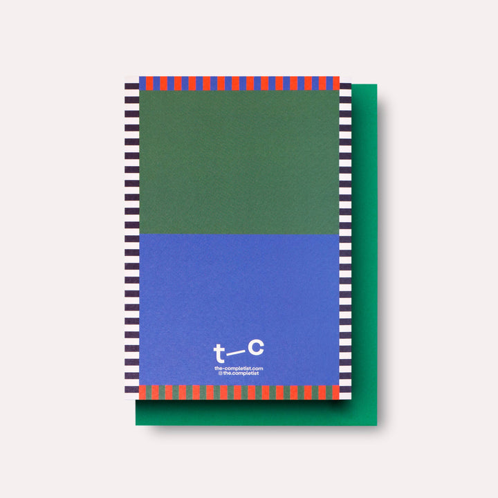 Birthday Card "Green + Blue"