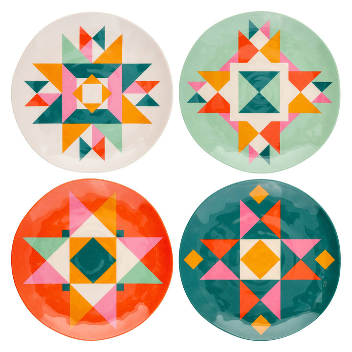 Quilt Books Melamine Salad Plates
