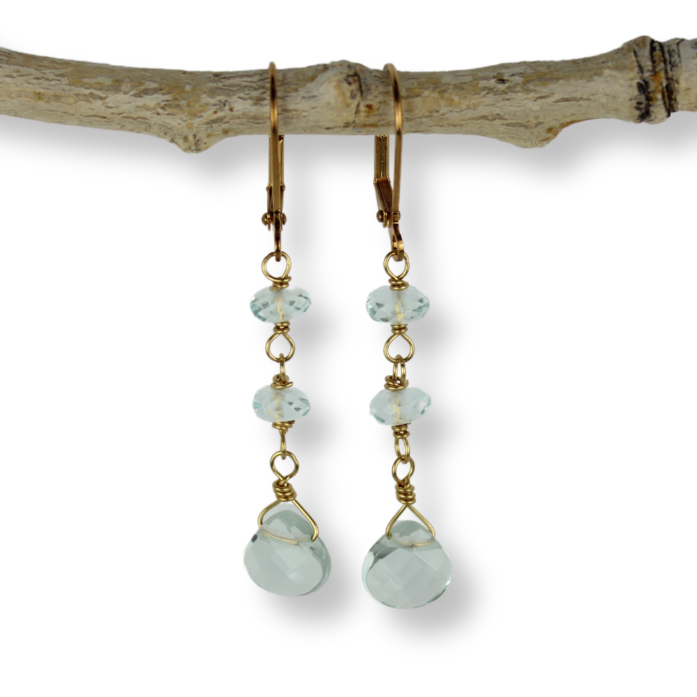 Gold Wire Wrap Earrings | Sale