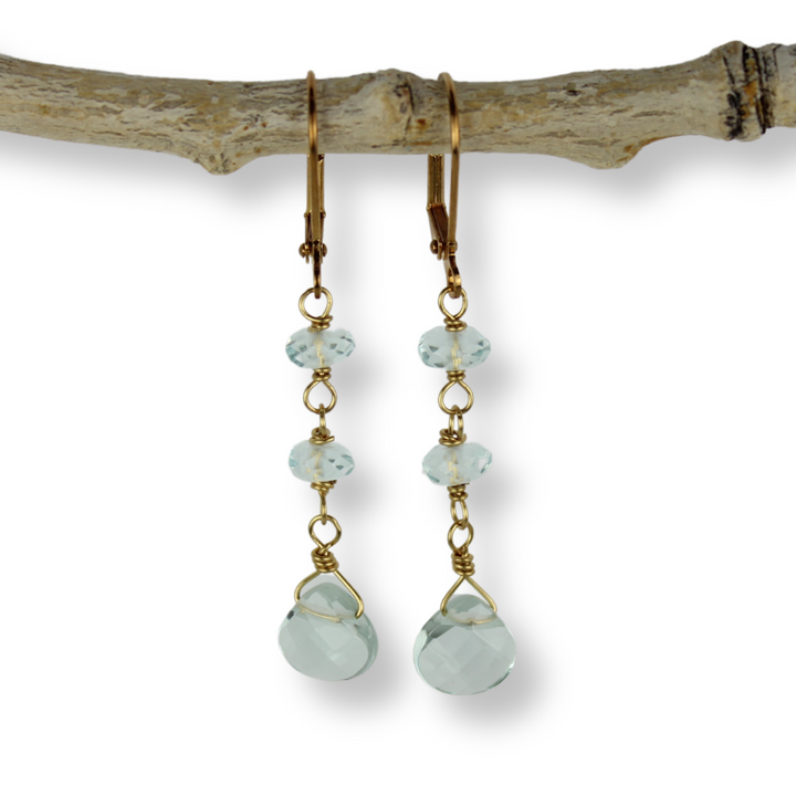 Gold Wire Wrap Earrings | Sale