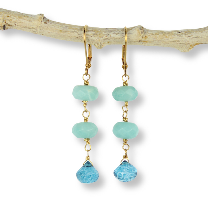 Gold Wire Wrap Earrings | Sale