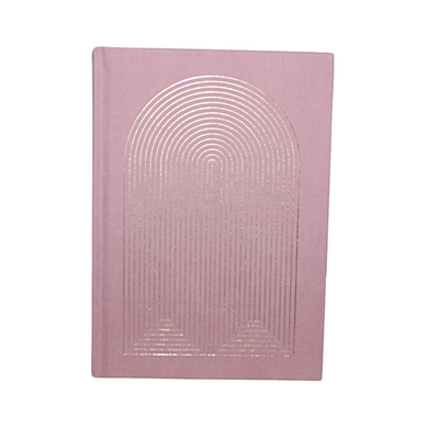 Hard Cover Suede Journal | Radiant Rainbow