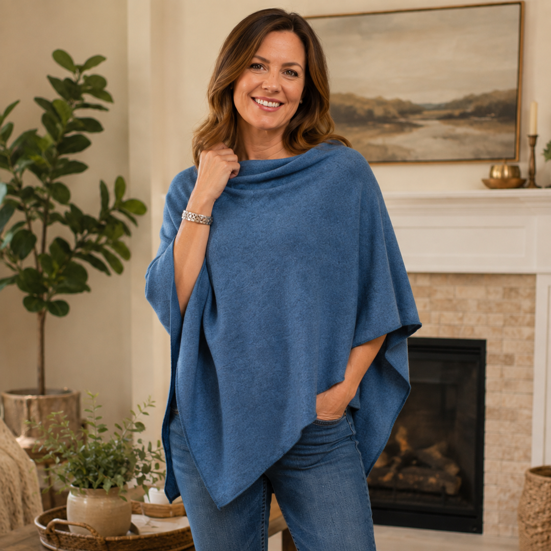Heather Jersey Poncho