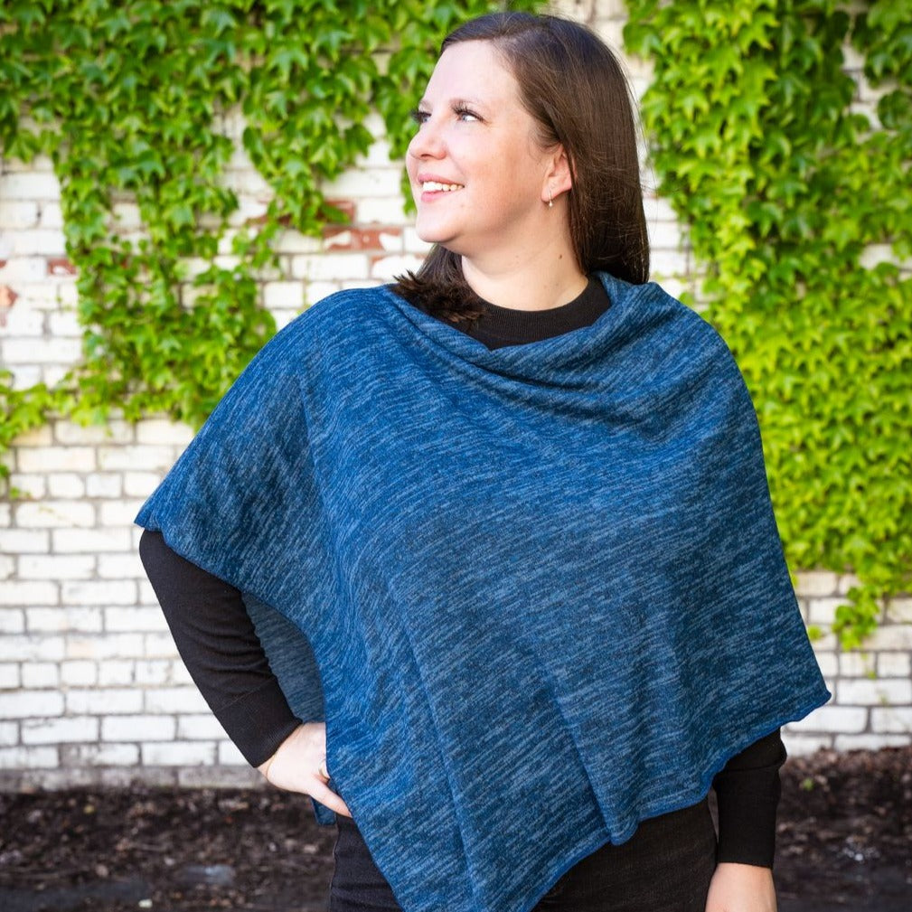 Heather Jersey Poncho