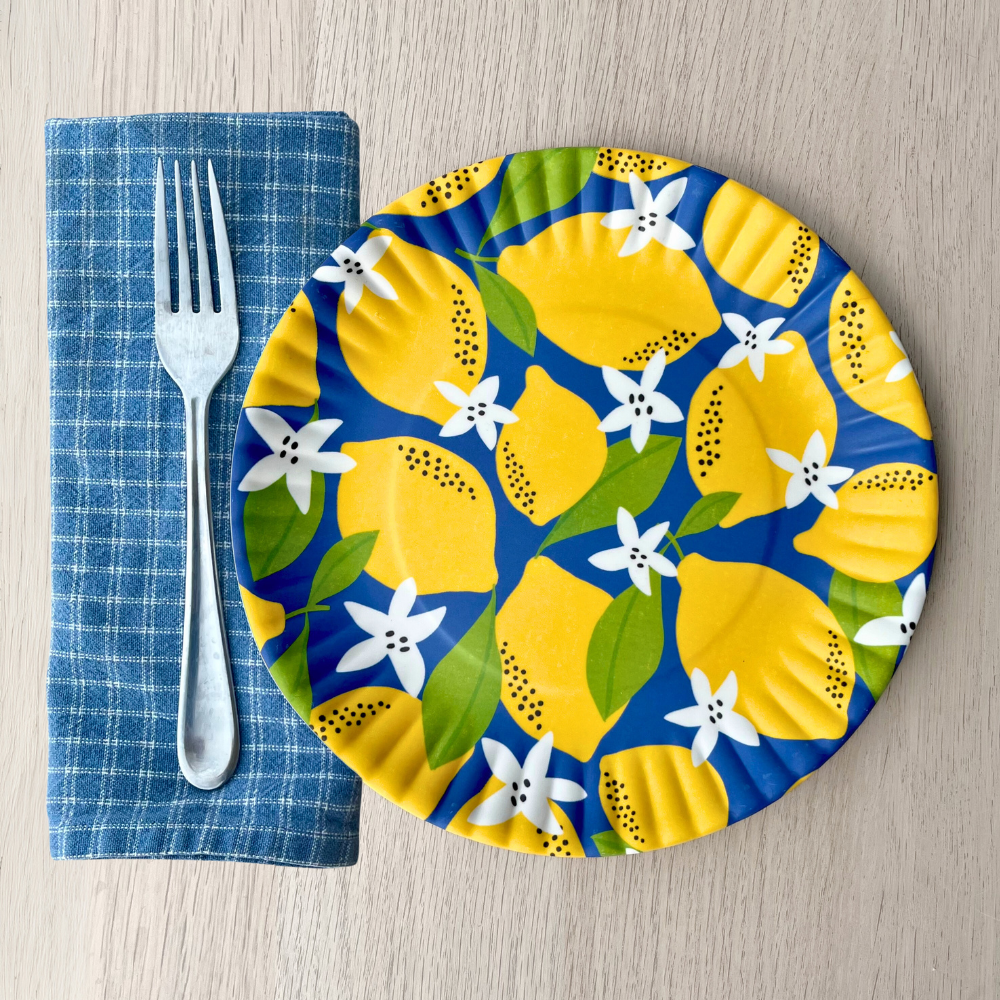 Melamine "Paper" Plates | Lemons