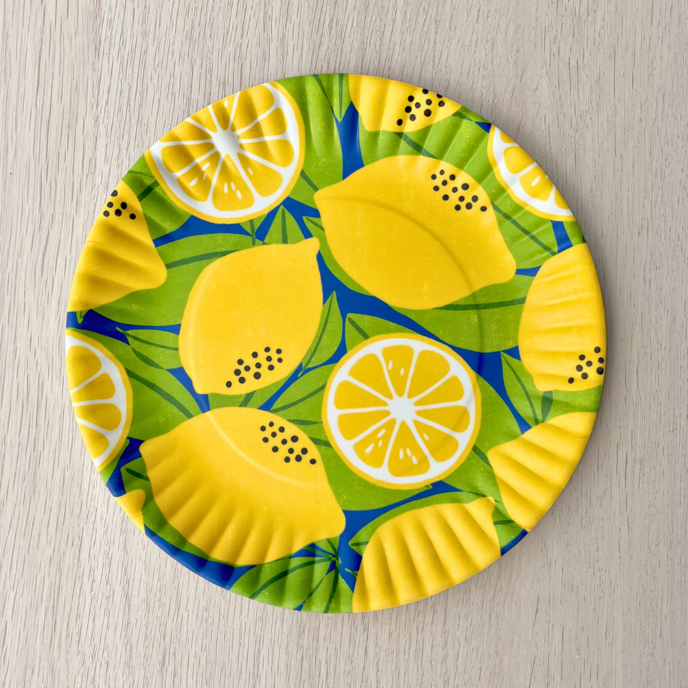 Melamine "Paper" Plates | Lemons