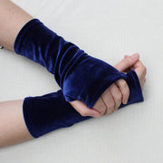 Velvet Fingerless Gloves