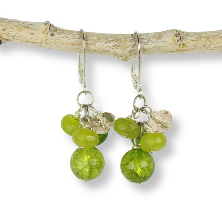 Silver Cluster Earrings | Sale