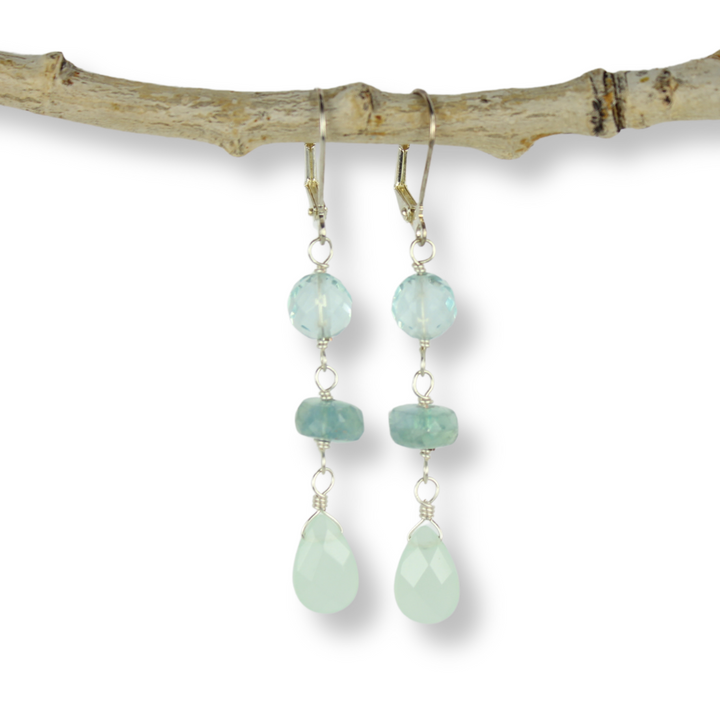 Silver Wire Wrap Earrings | Sale