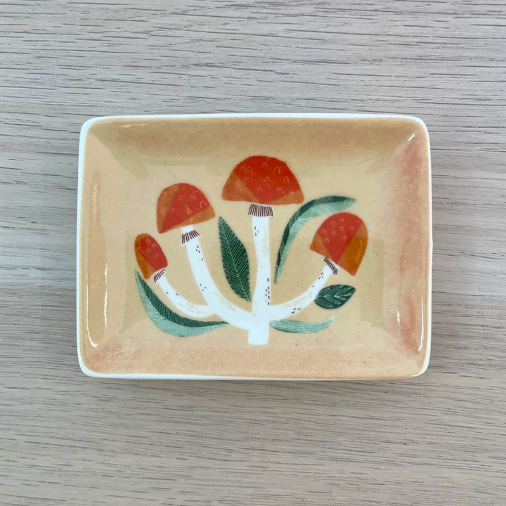 Ceramic Trinket Dish | Mushrooms