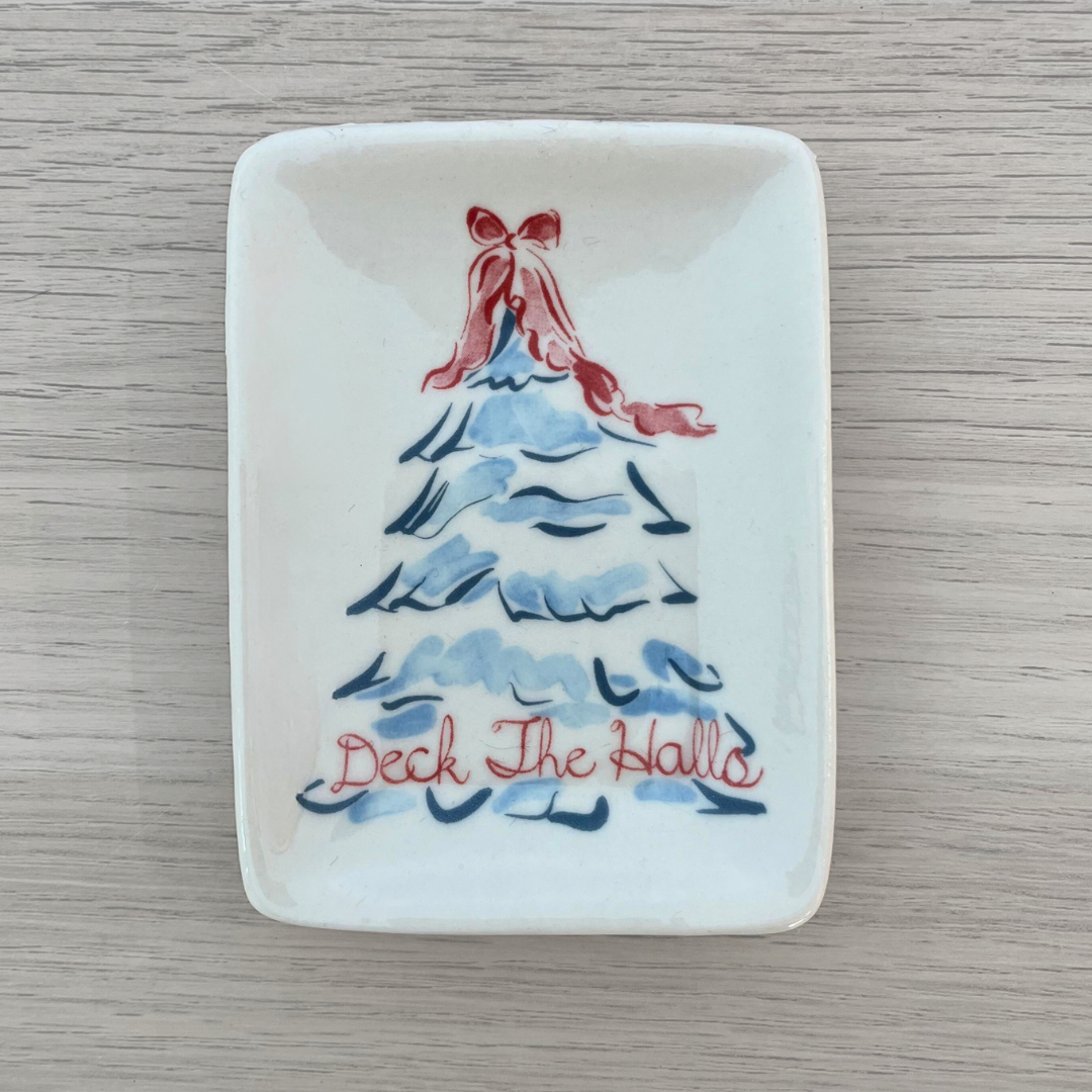 Ceramic Trinket Dish | Christmas Trees