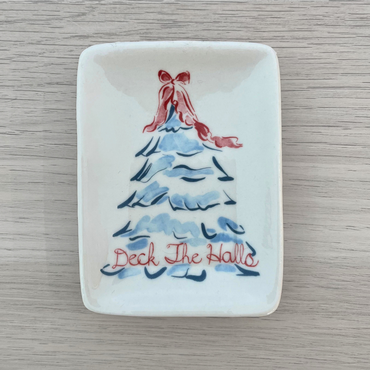 Ceramic Trinket Dish | Christmas Trees