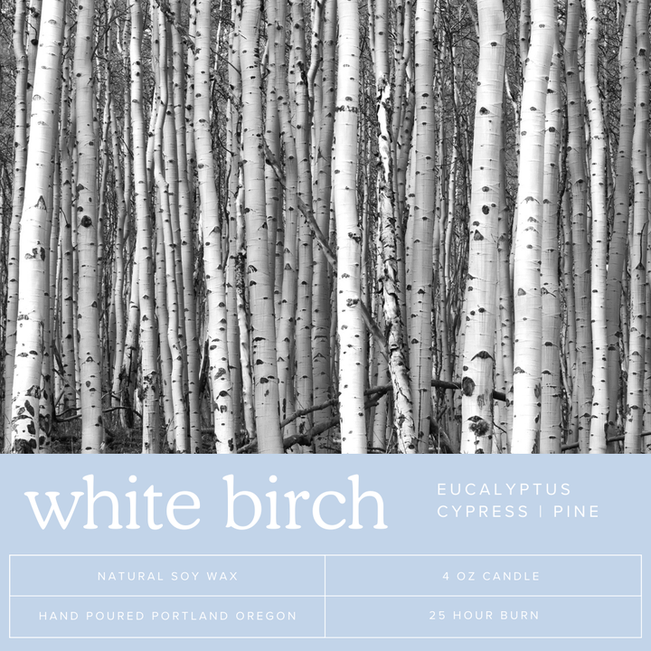 White Birch Soy Candle Tin | 4oz