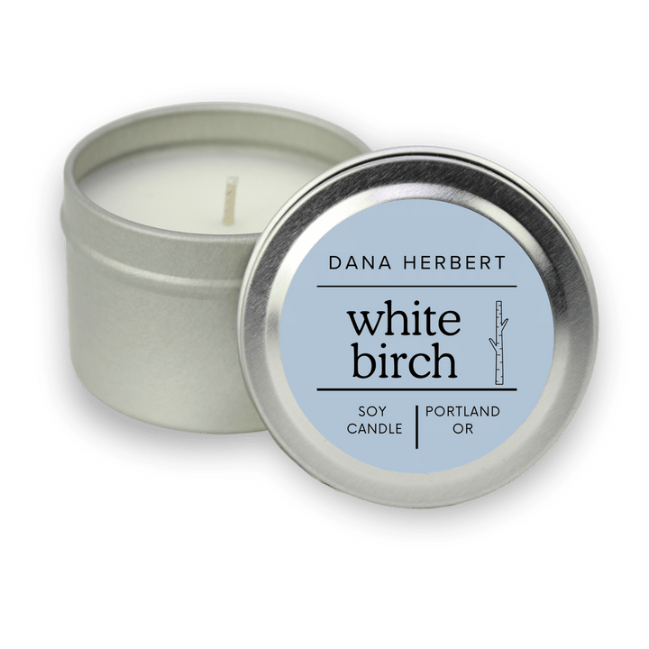 White Birch Soy Candle Tin | 2oz